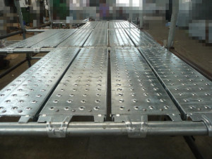 Ringlock rakennustelineet Steel Plank American Type